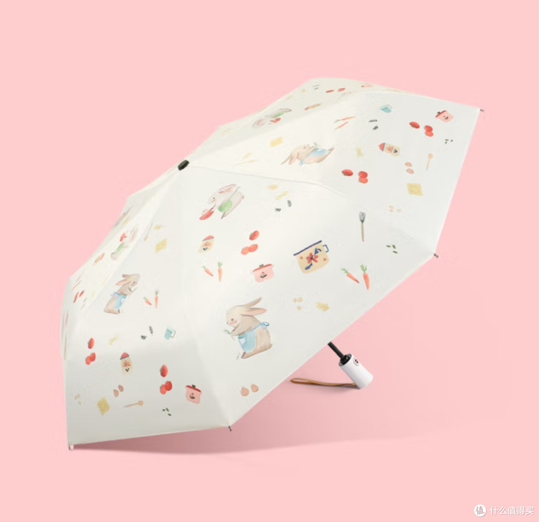 C'mon 全自动晴雨伞:你的夏日防晒神器,兔元素更添萌趣!