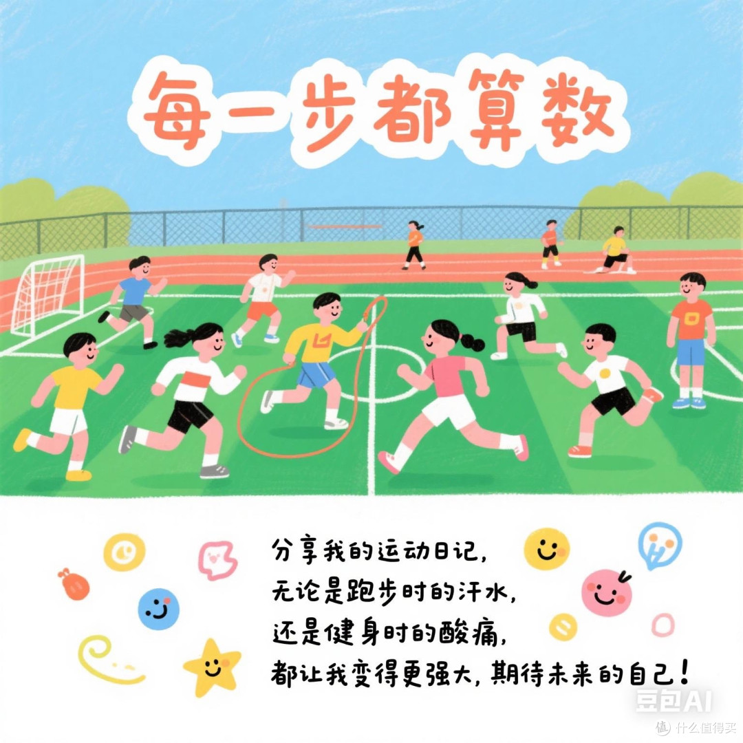 每一步都算数:分享你的运动日记与心路历程。