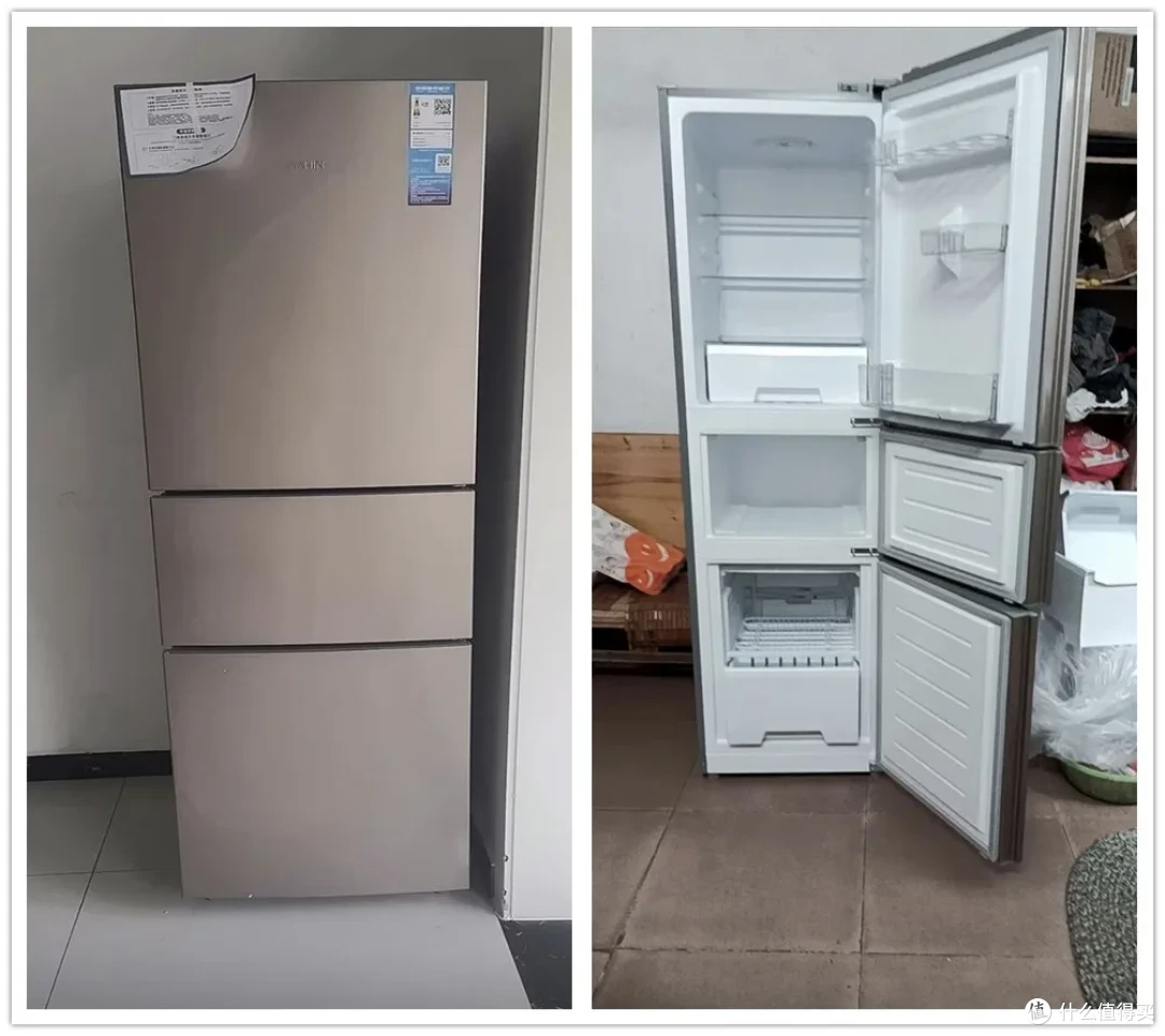 高性价比的三开门冰箱，213L大容量才593元，刚需闭眼可入！