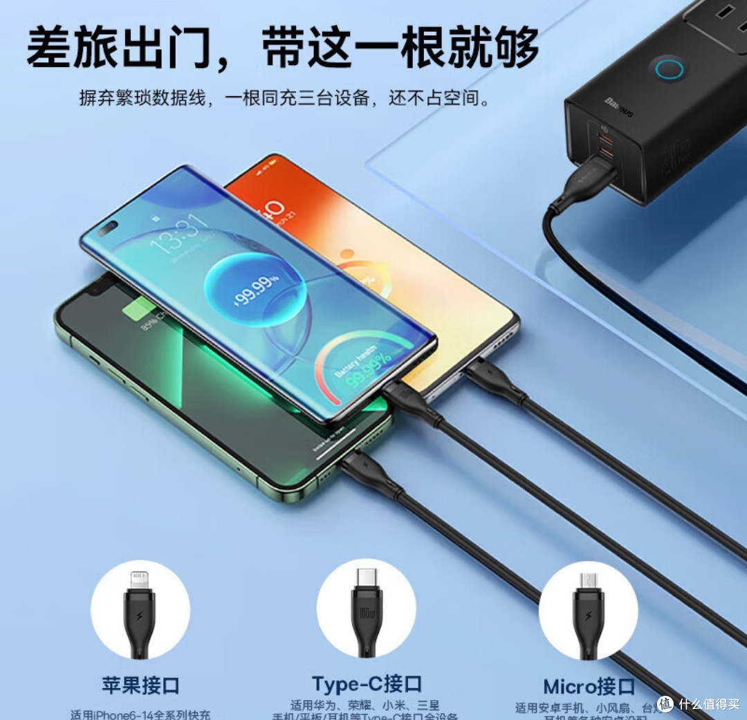 充电新选择，倍思氮化镓20W充电器快充插排