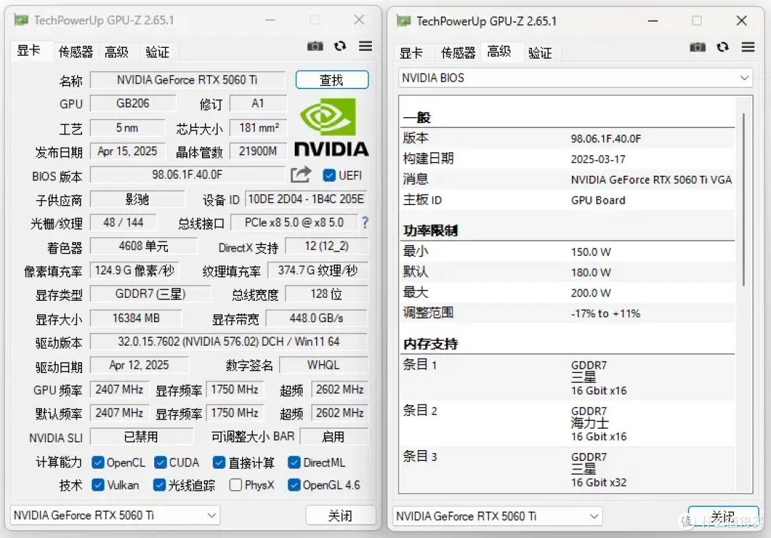 3699入手!50系最新甜品卡——影驰RTX 5060 Ti 圣刃MAX OC上手