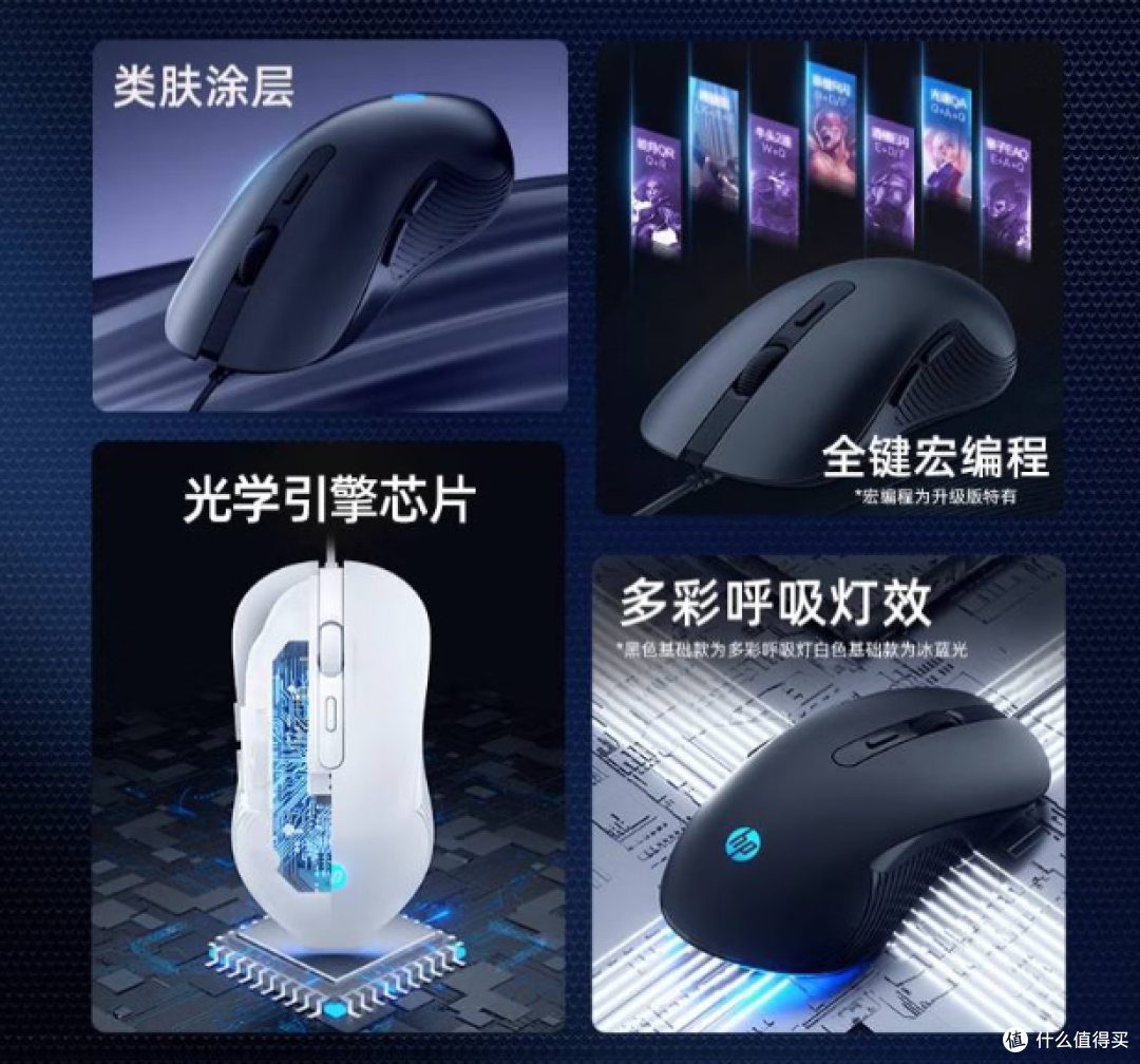 惠普M280鼠标,电竞玩家RGB灯效外设! 助你在游戏中秒杀对手!