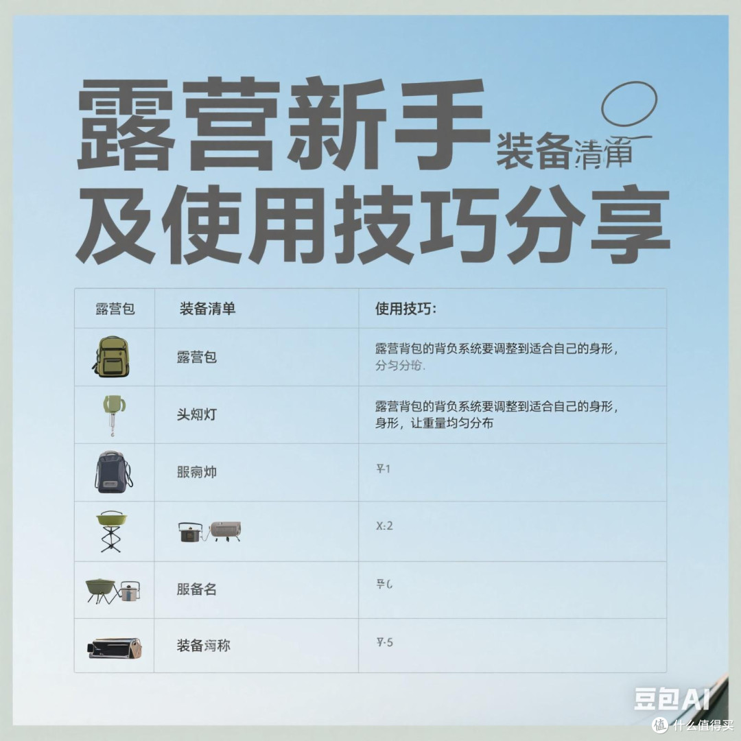 露营新手装备清单及使用技巧分享