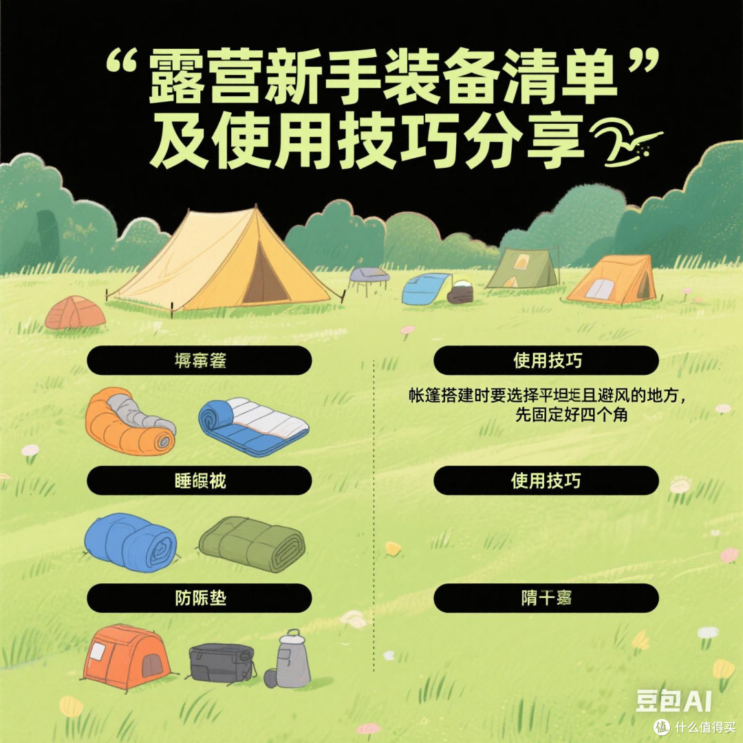 露营新手装备清单及使用技巧分享
