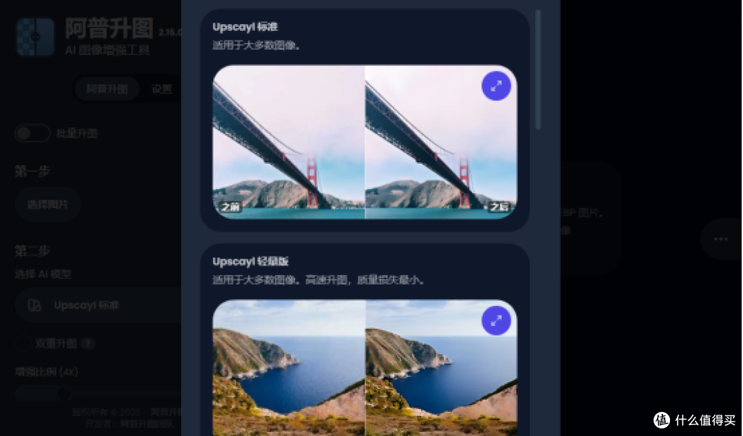 模型选项