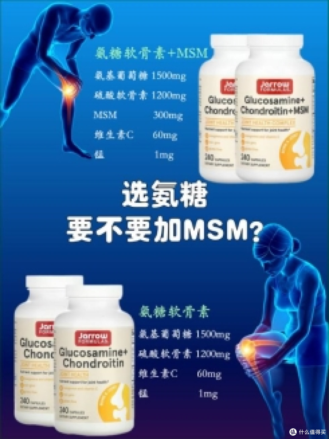 跑步健身后膝盖疼?Jarrow氨糖软骨素——让关节重获自由!