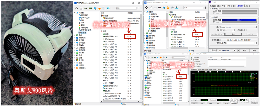 分体磁吸屏显，强悍散热——zalman思民阿尔法2 DS 360水冷！