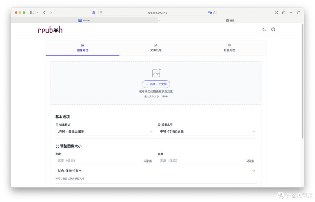 建议收藏！轻松在线搞定图像处理和文件转换，NAS一键部署Reubah
