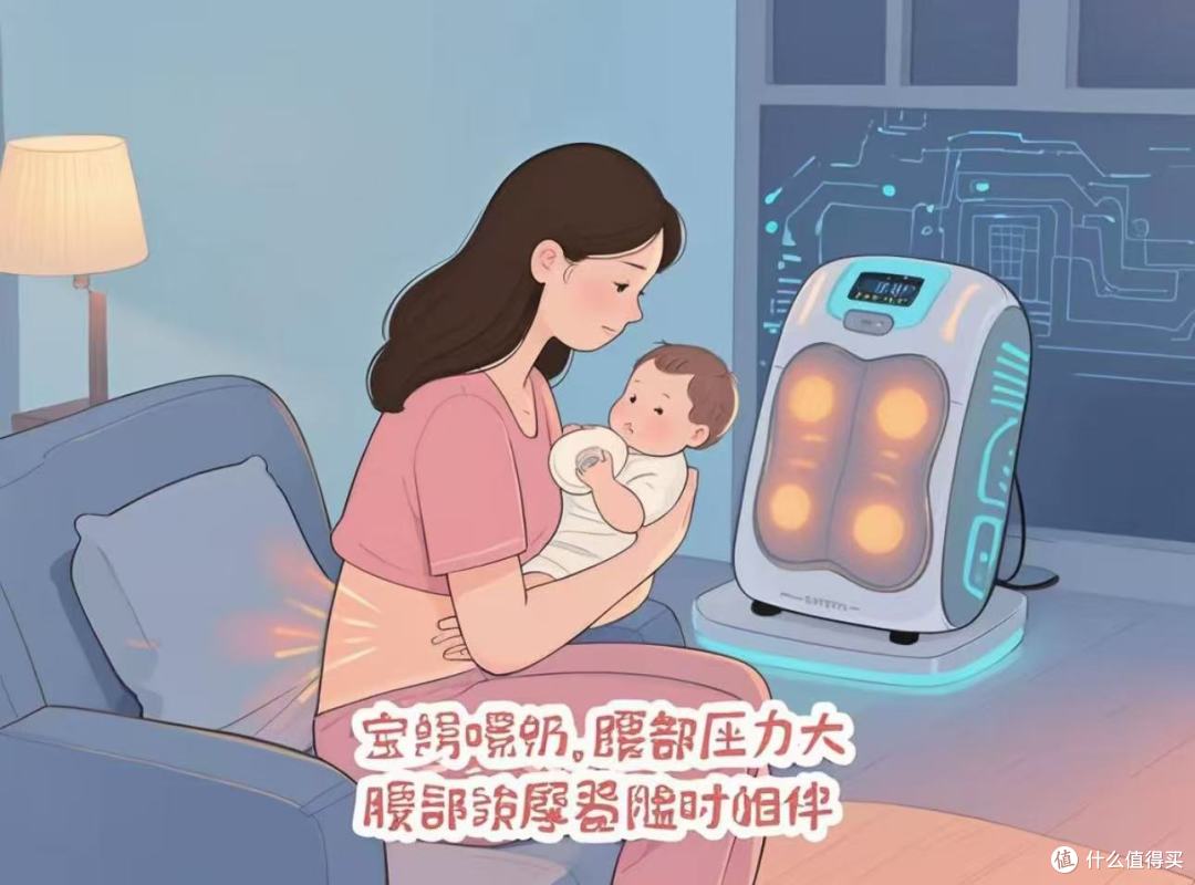 产后腰痛救星!西屋BX6-C腰部按摩器:宝妈的24小时随身理疗师