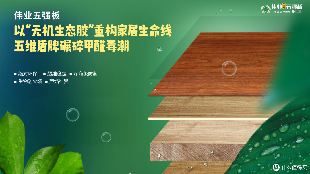 伟业五强板以无机生态胶打造五维盾牌,重构家居生命线
