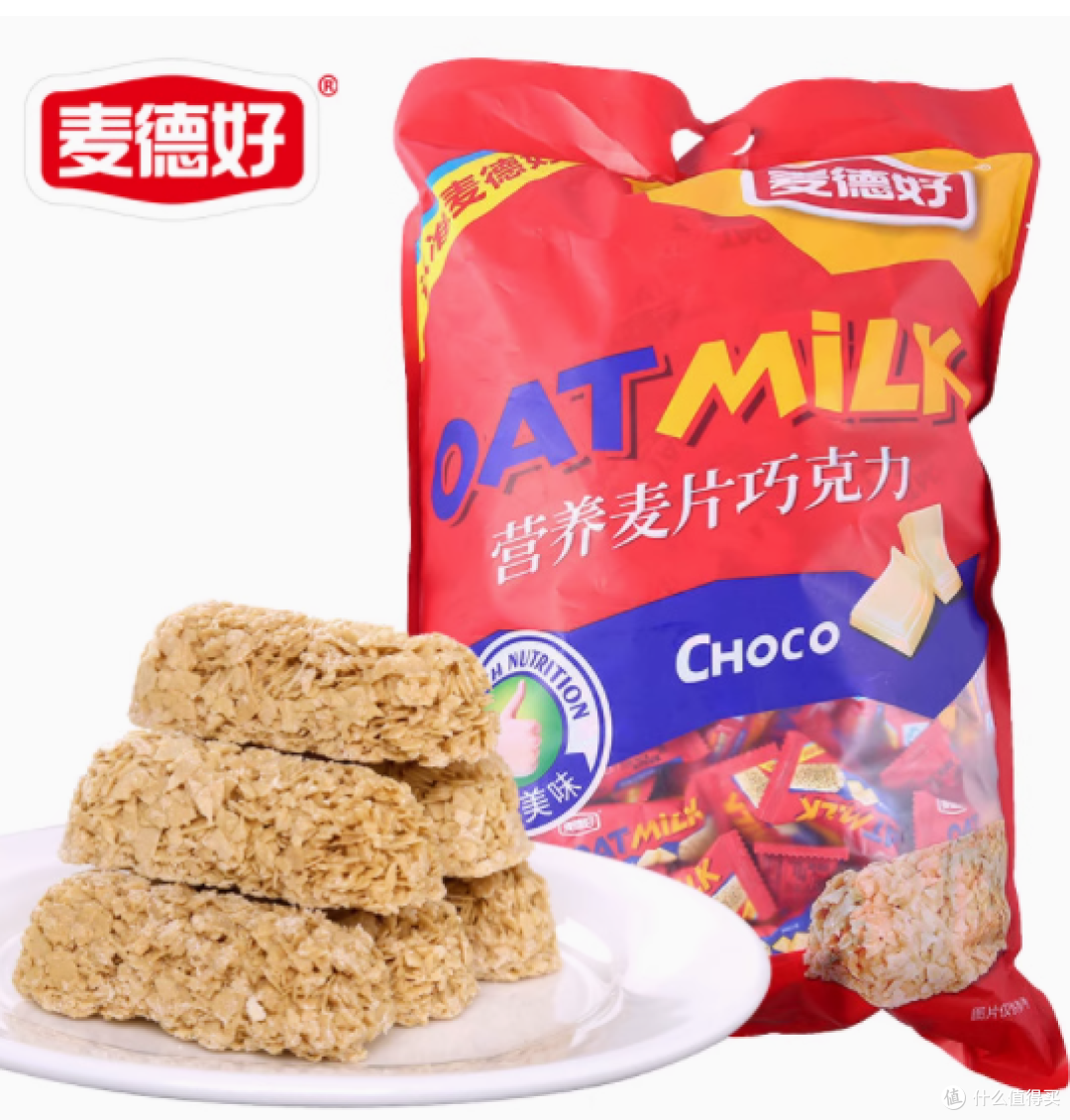 麦德好旗舰店原味燕麦巧克力 2500g:甜蜜与健康的完美融合