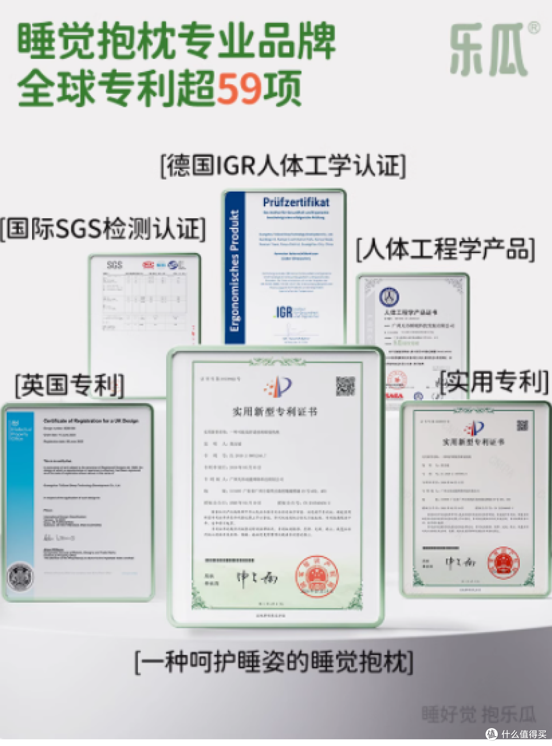乐瓜旗舰店快乐恐龙睡觉抱枕:睡眠好伴侣