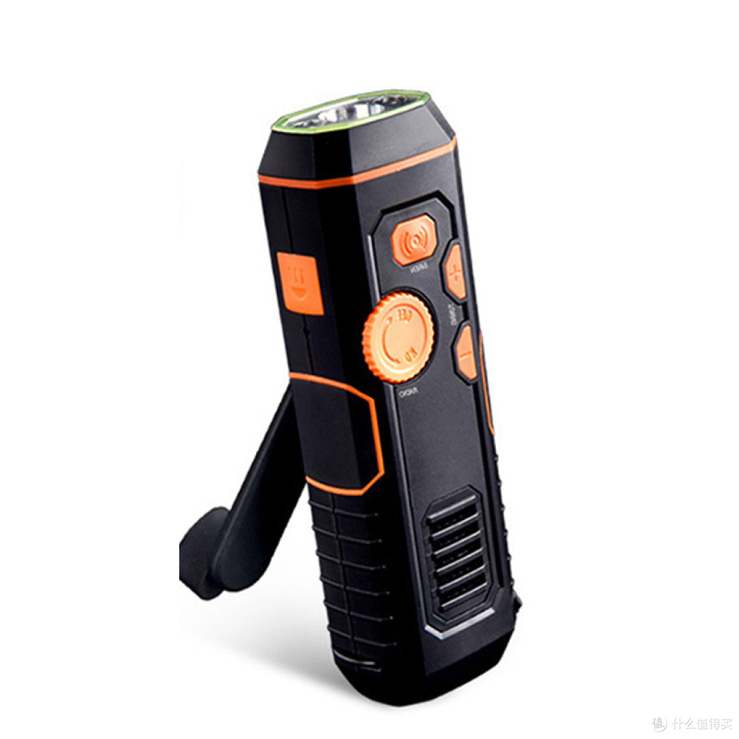 应急收音机手摇发电携便式防灾战备多功能救援筒 手摇手电筒