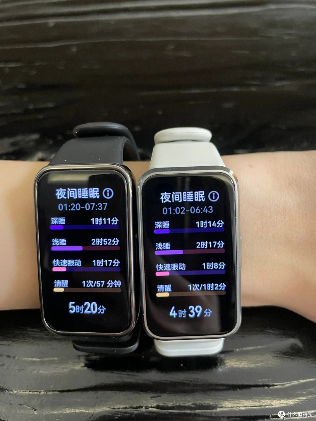 华为手环9与10佩戴及数据对比