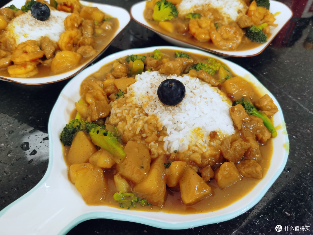 自制咖喱饭,首次尝试成功