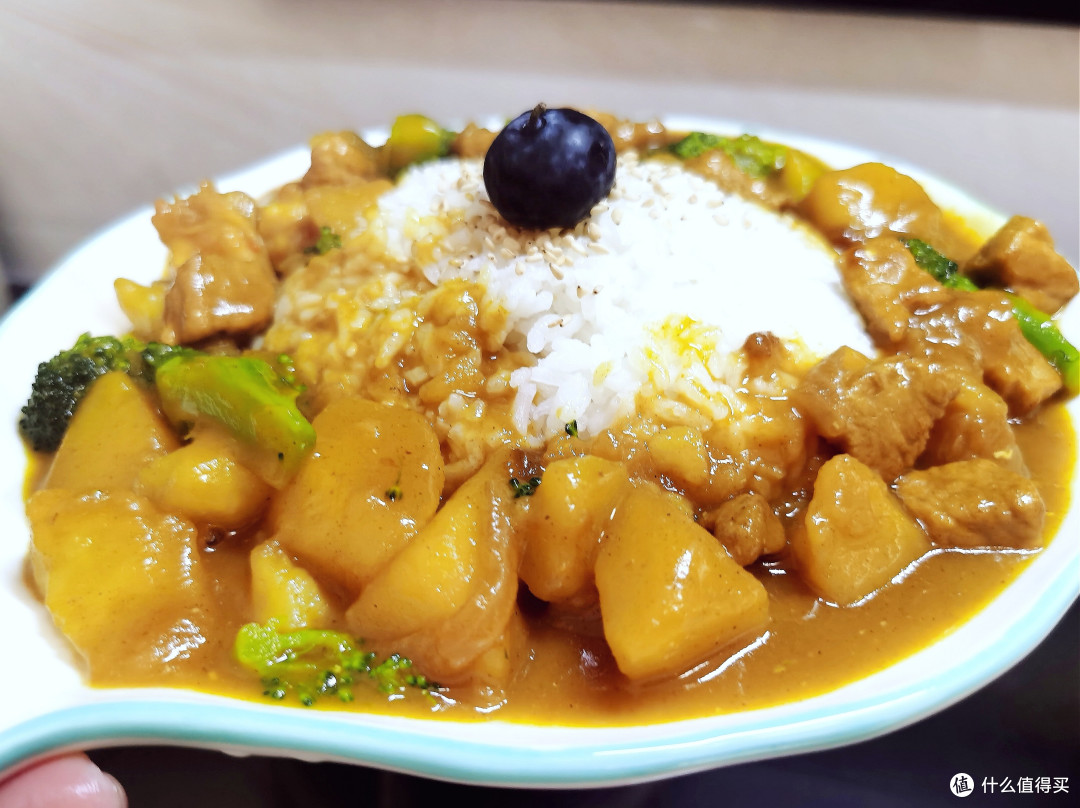 自制咖喱饭,首次尝试成功