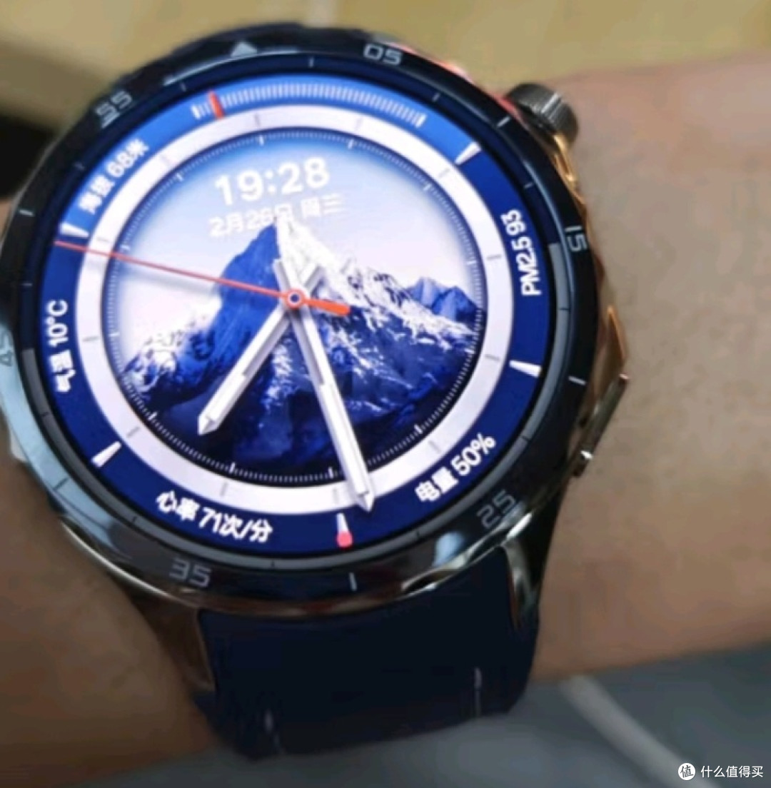 OPPO Watch X2 千峰蔚蓝运动健康eSIM电话手表 无感高血压风险