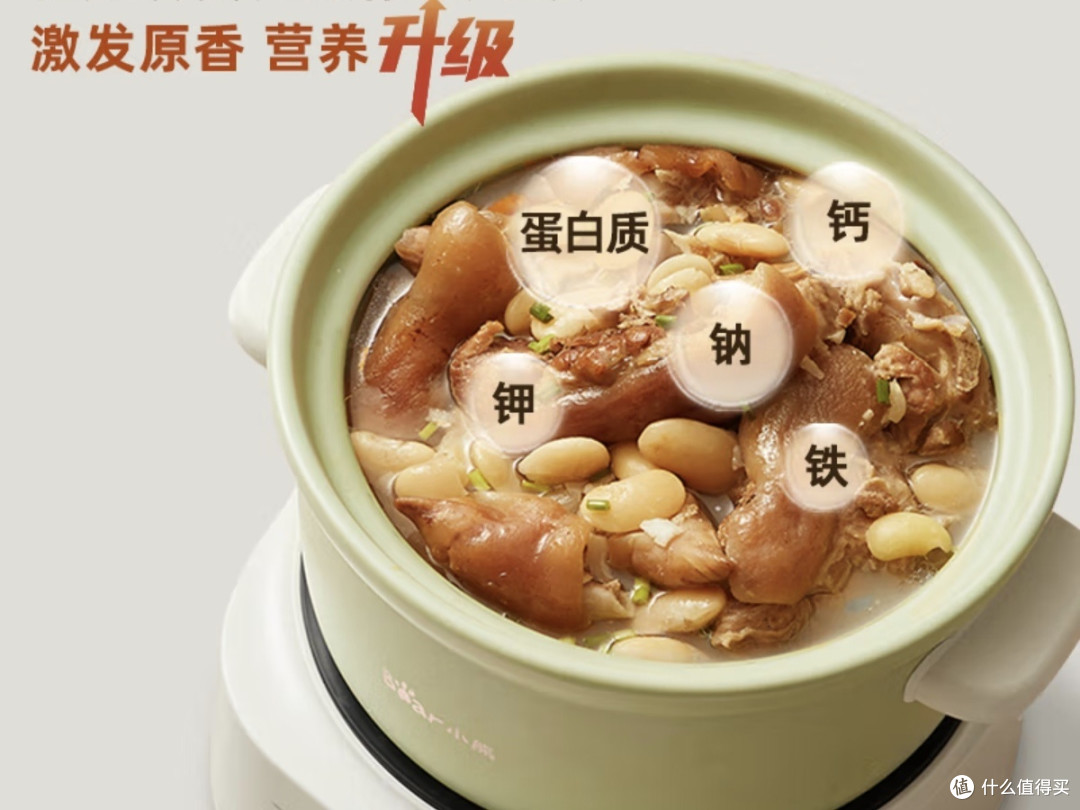 小熊电砂锅:3-5人家庭炖煮神器