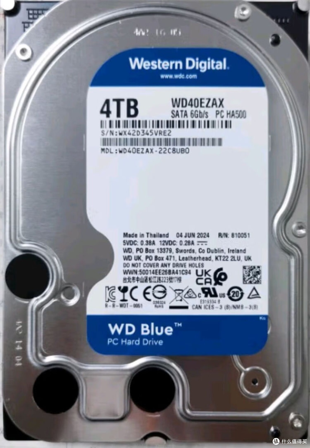 西部数据WD Blue 4TB硬盘:大容量存储的可靠之选
