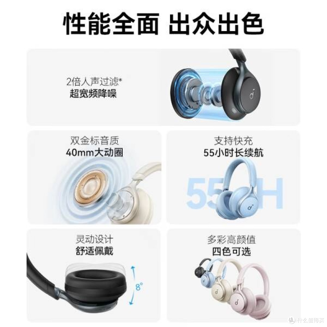 声阔SpaceOne漫游S1耳机:主动降噪沉浸音乐,双金标音质尽享极致