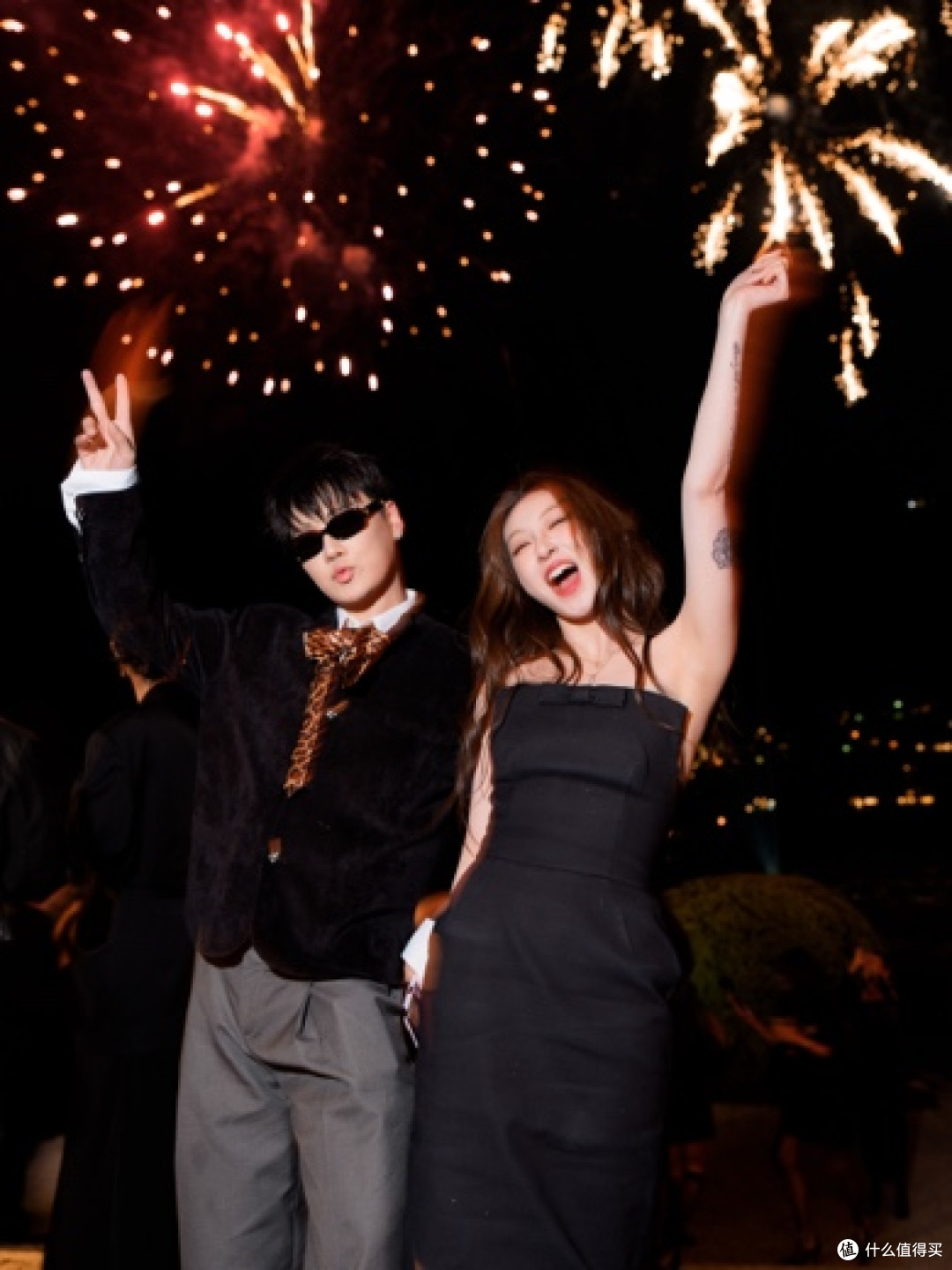 A person and person posing for a picture  AI-generated content may be incorrect.