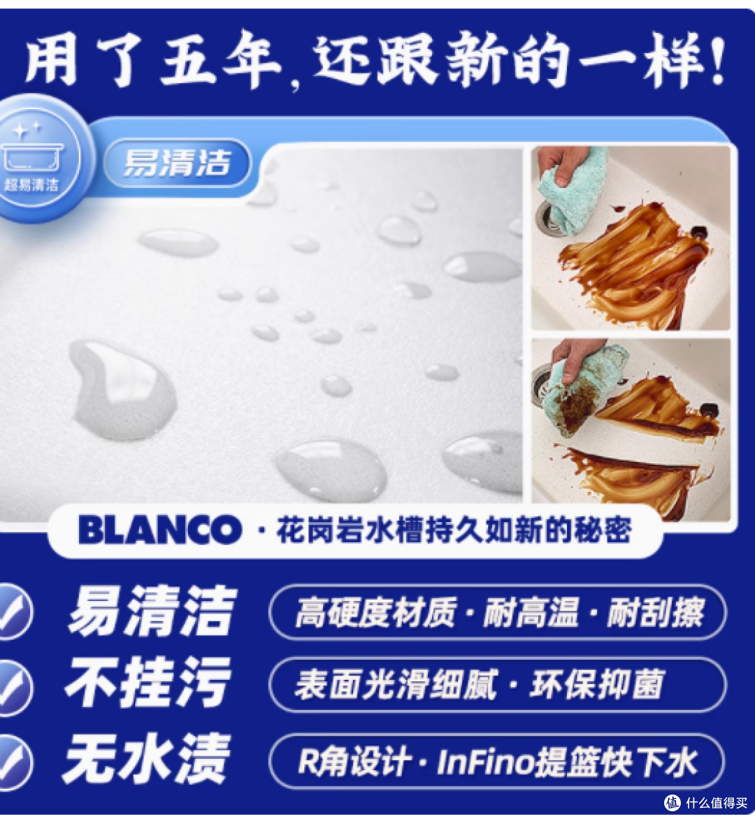 德国工艺,铸就非凡厨房伙伴 ——BLANCO 铂浪高石英石水槽