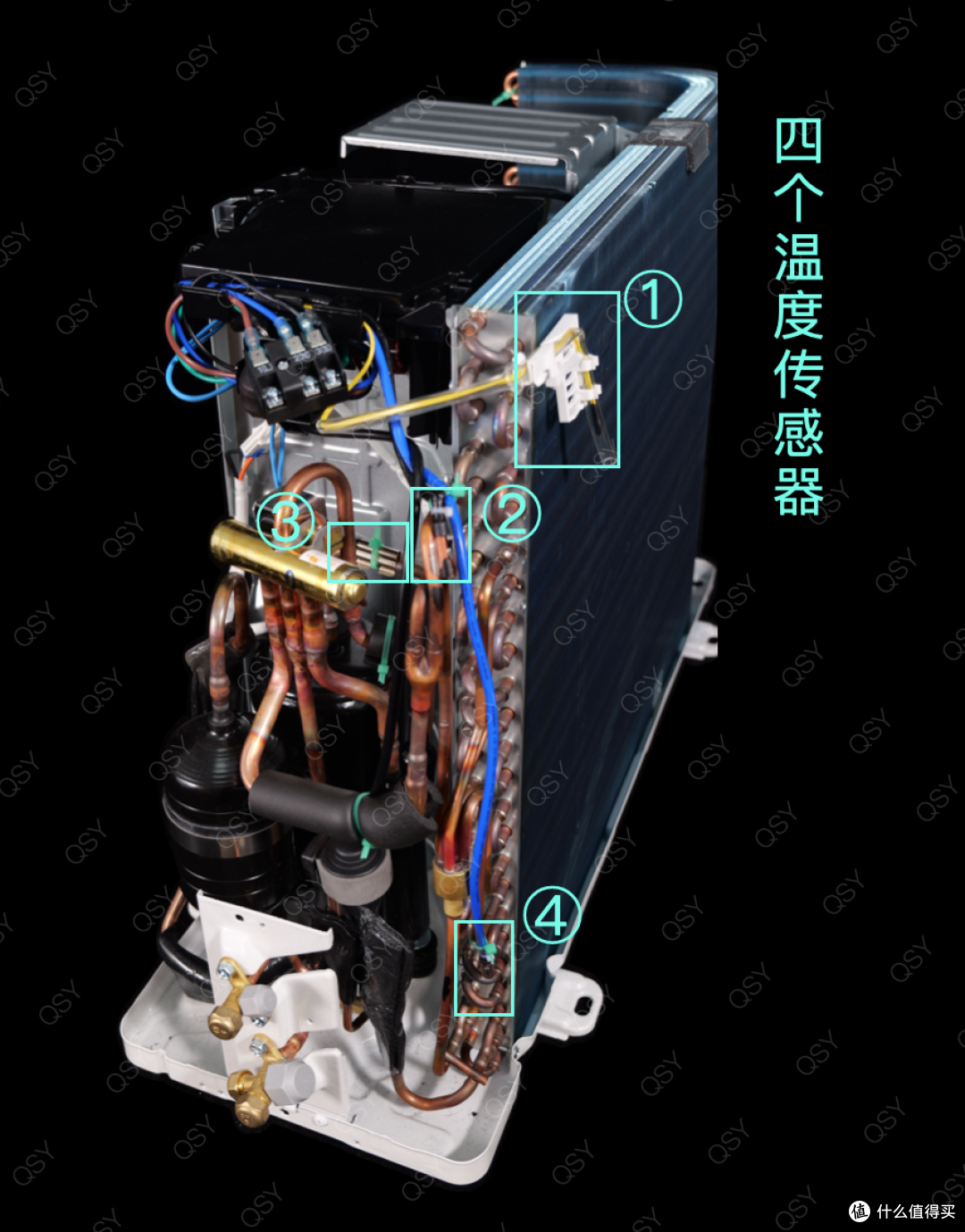 拆小米巨省电Pro 2匹空调挂机 15cc双缸压缩机配3匹大内机