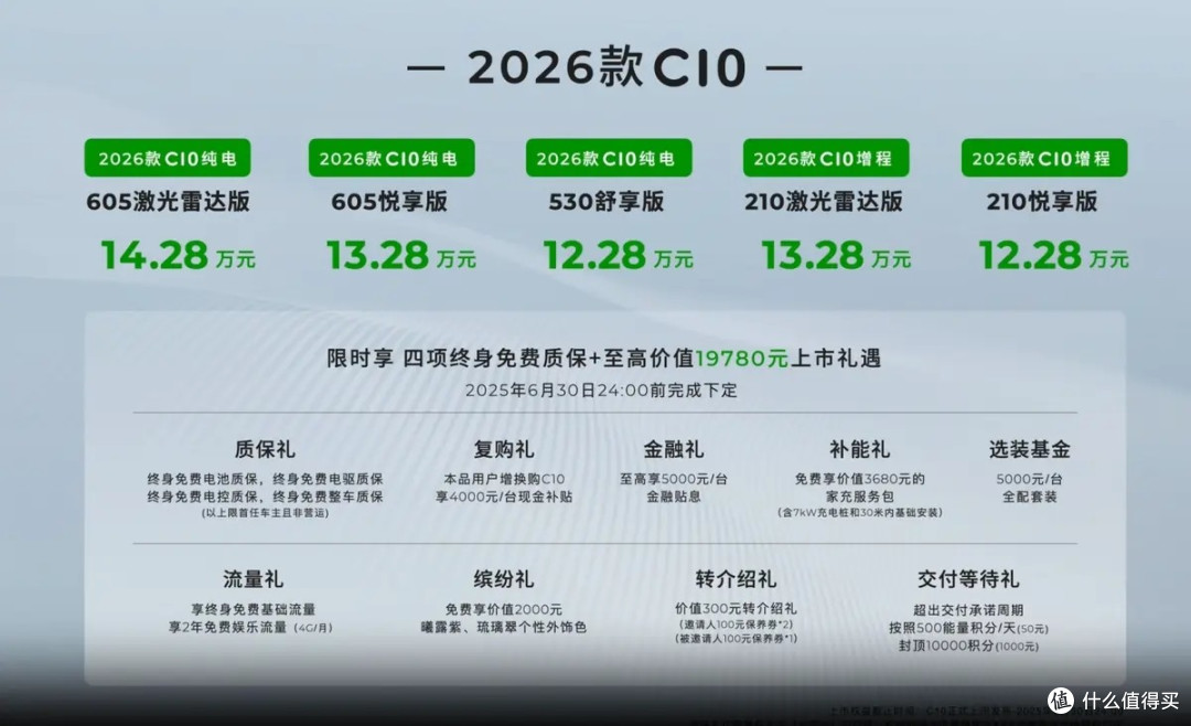 售价12.28万元起 2026款零跑C10上市/全面提升