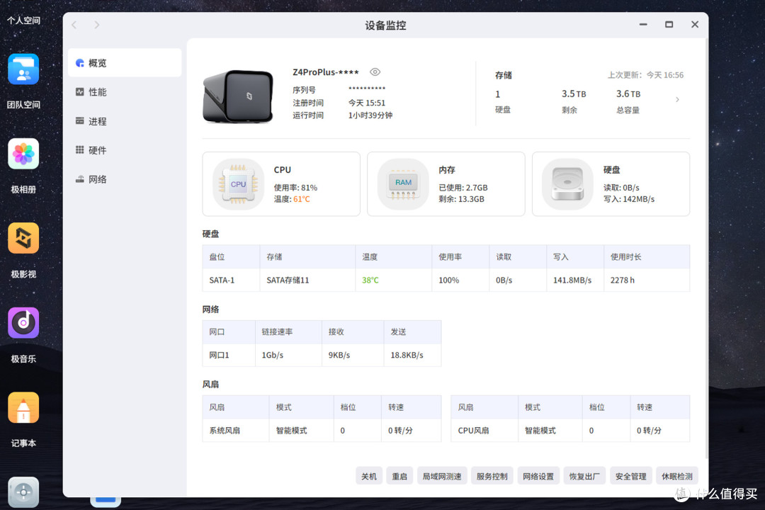真能做到一台NAS退烧养老!2025年新品极空间Z4Pro+深度对比评测