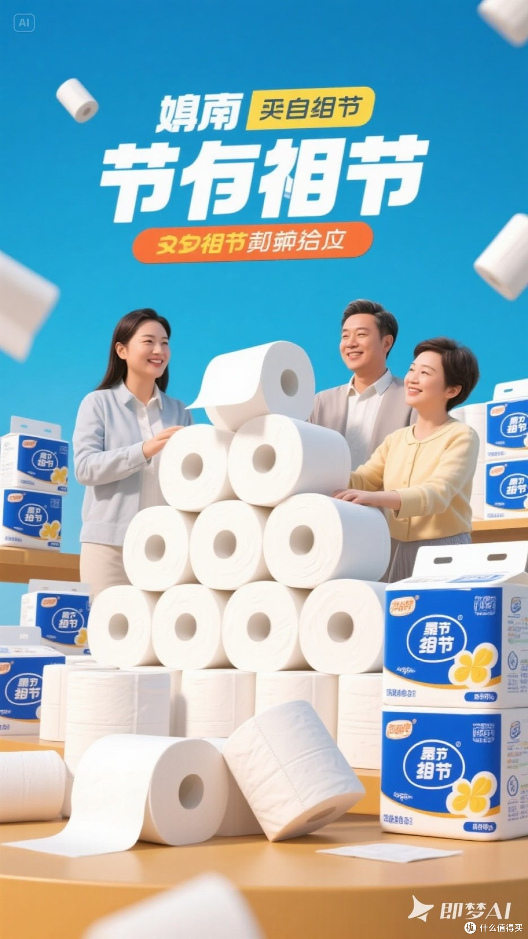 购物节囤卫生纸,家庭必备