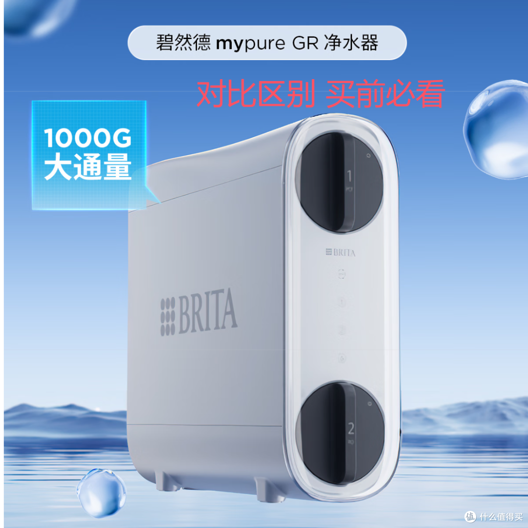 碧然德净水器mypure GRSRO mypureGR800G 和GR1000G区别购买分析