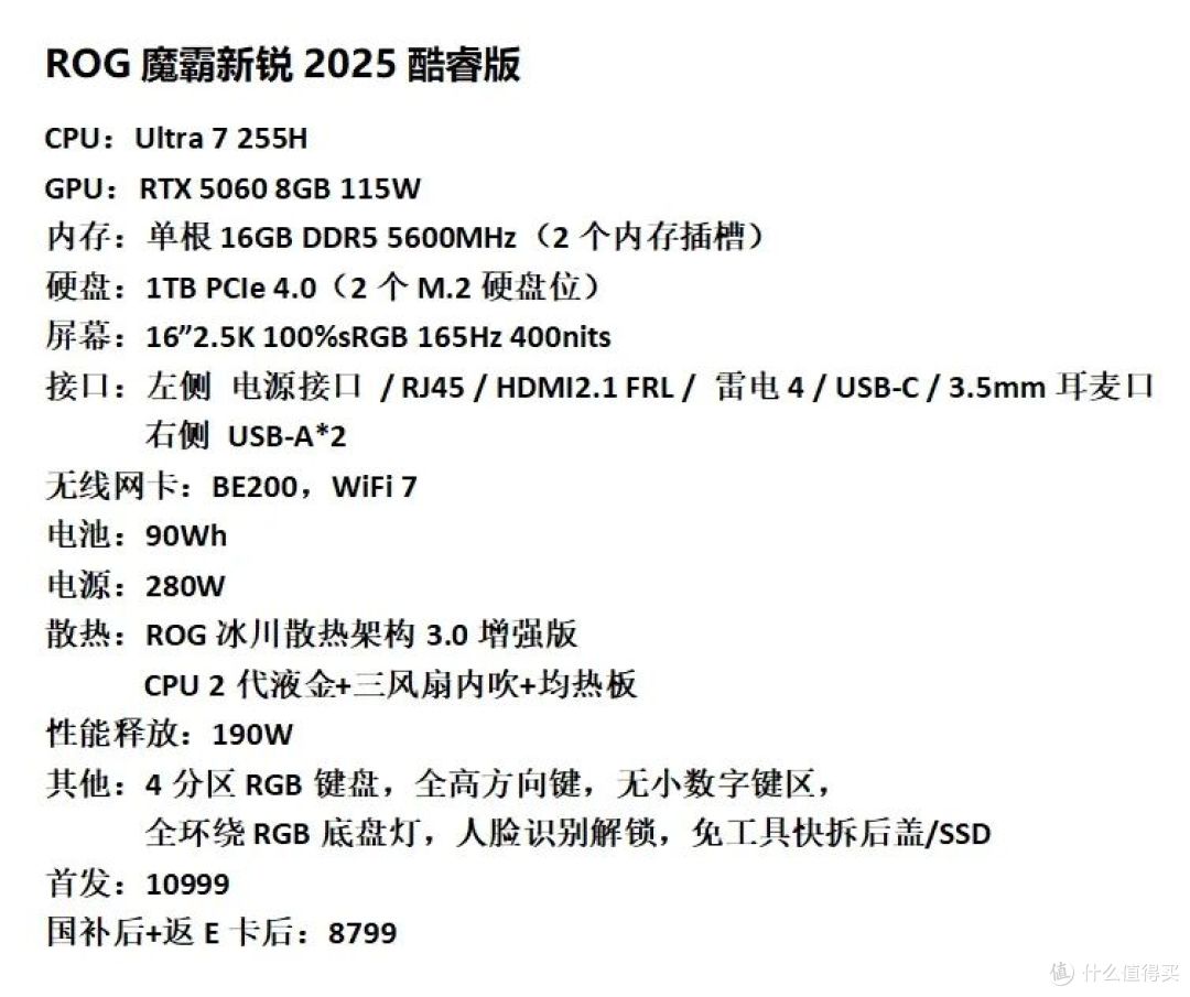 这可能是低预算玩家距离新款ROG游戏本最近的一次?5060到手7799