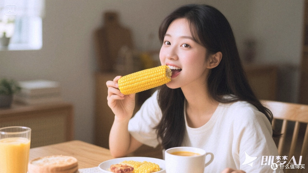 🌽甜糯黄玉米早餐测评:打工人救命神器,软糯拉丝太上头!