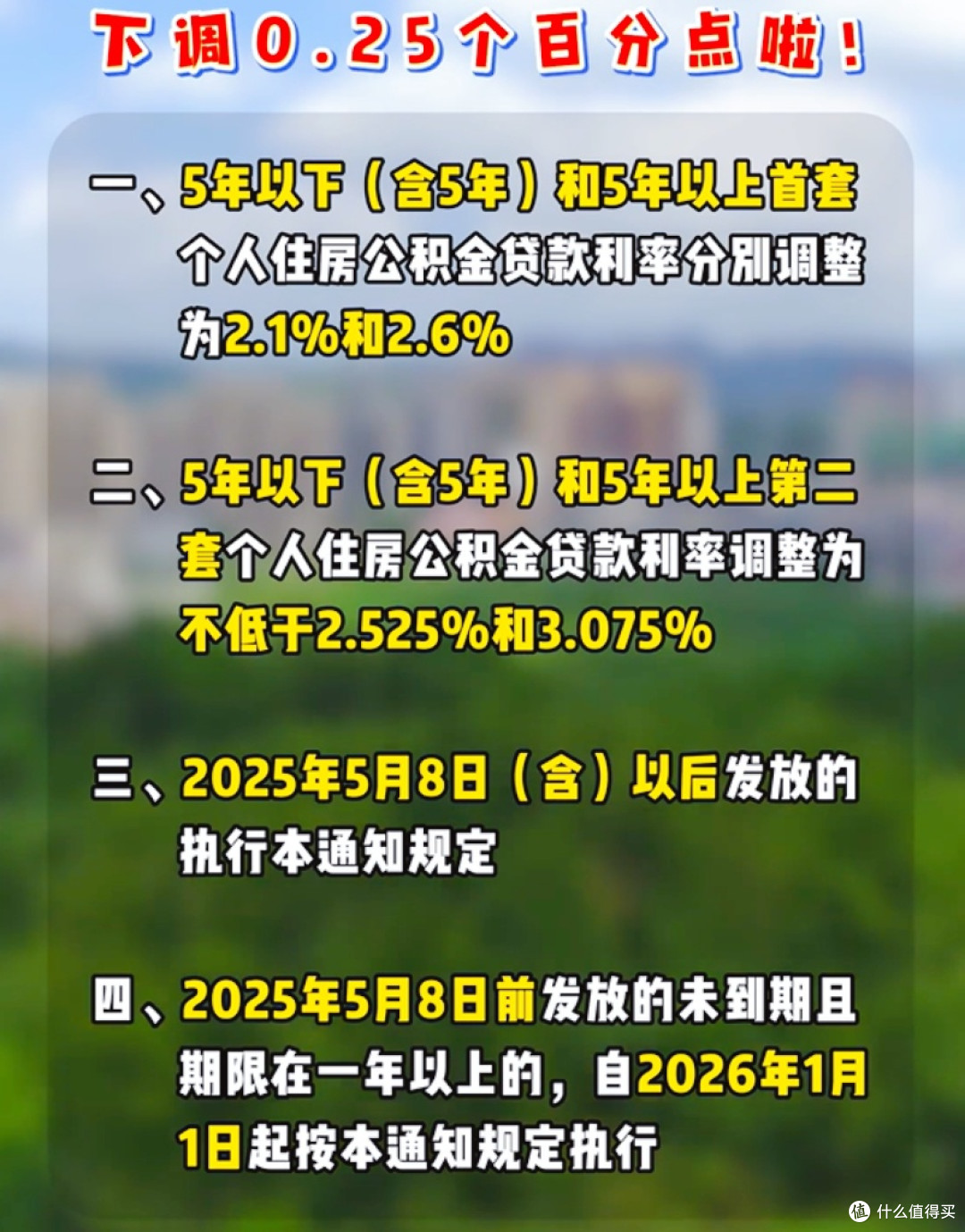 公积金贷款利率下调 0.25 个百分点,购房成本进一步 “减负”