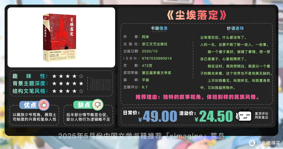 【25年5月文学书籍推荐】告别书荒 18 本文学经典,你看过几本?