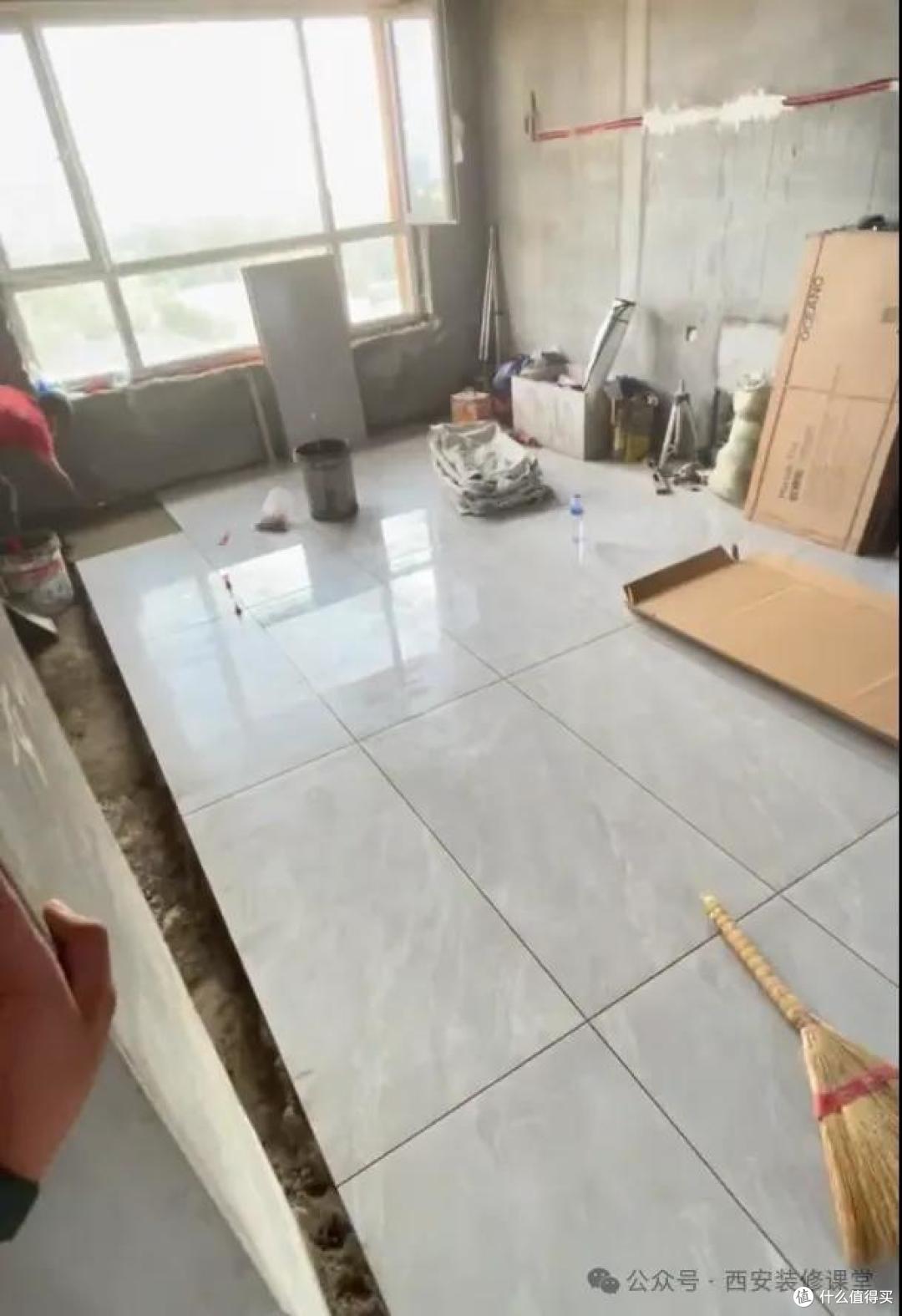真后悔铺了600*1200瓷砖,太小气,全是缝隙!