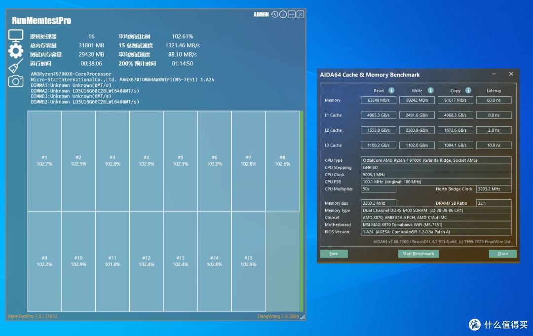 6400MT/s CL32+延迟杀手+“逆天香”时序预设稳定过测
