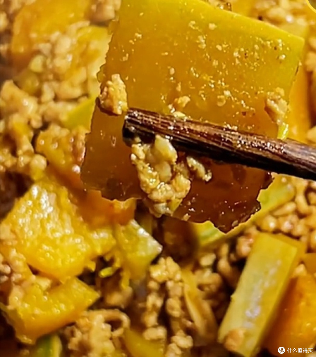 简单制作南瓜肉末泥，全家共享