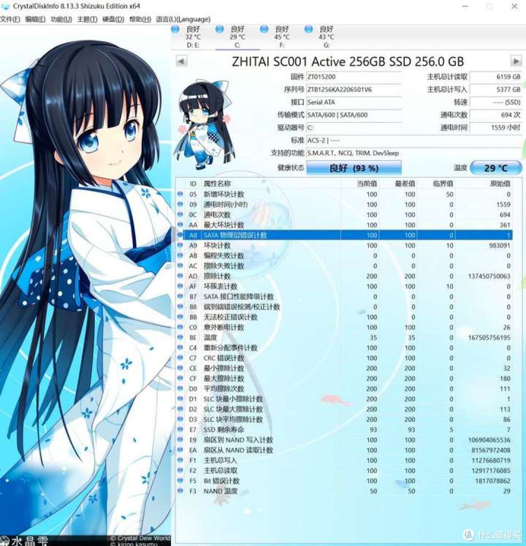 【图拉丁】长江YMTC 64L耐写王固态捡垃圾指南