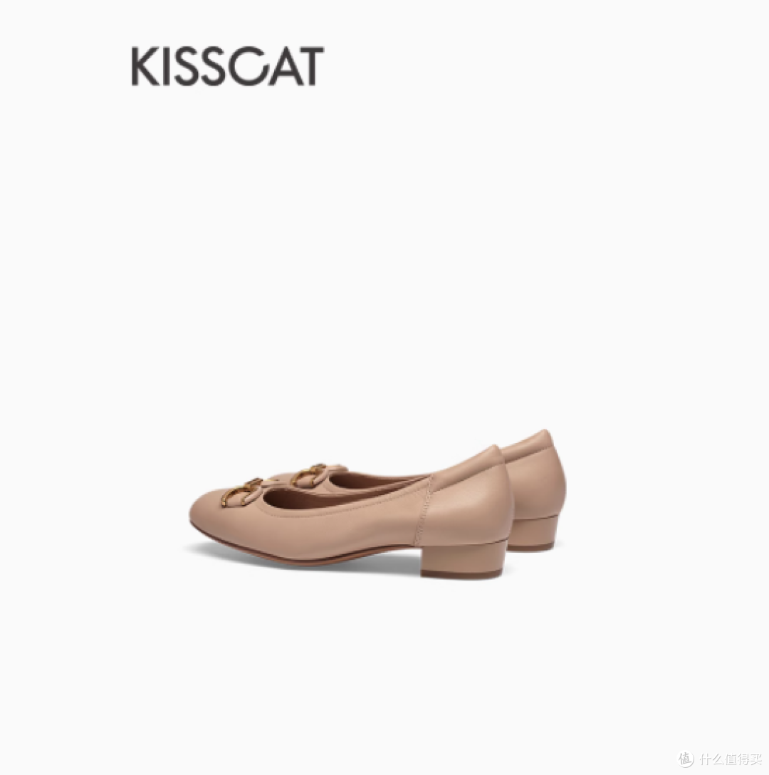邂逅春日法式浪漫——KISSCAT接吻猫羊皮革饺子鞋