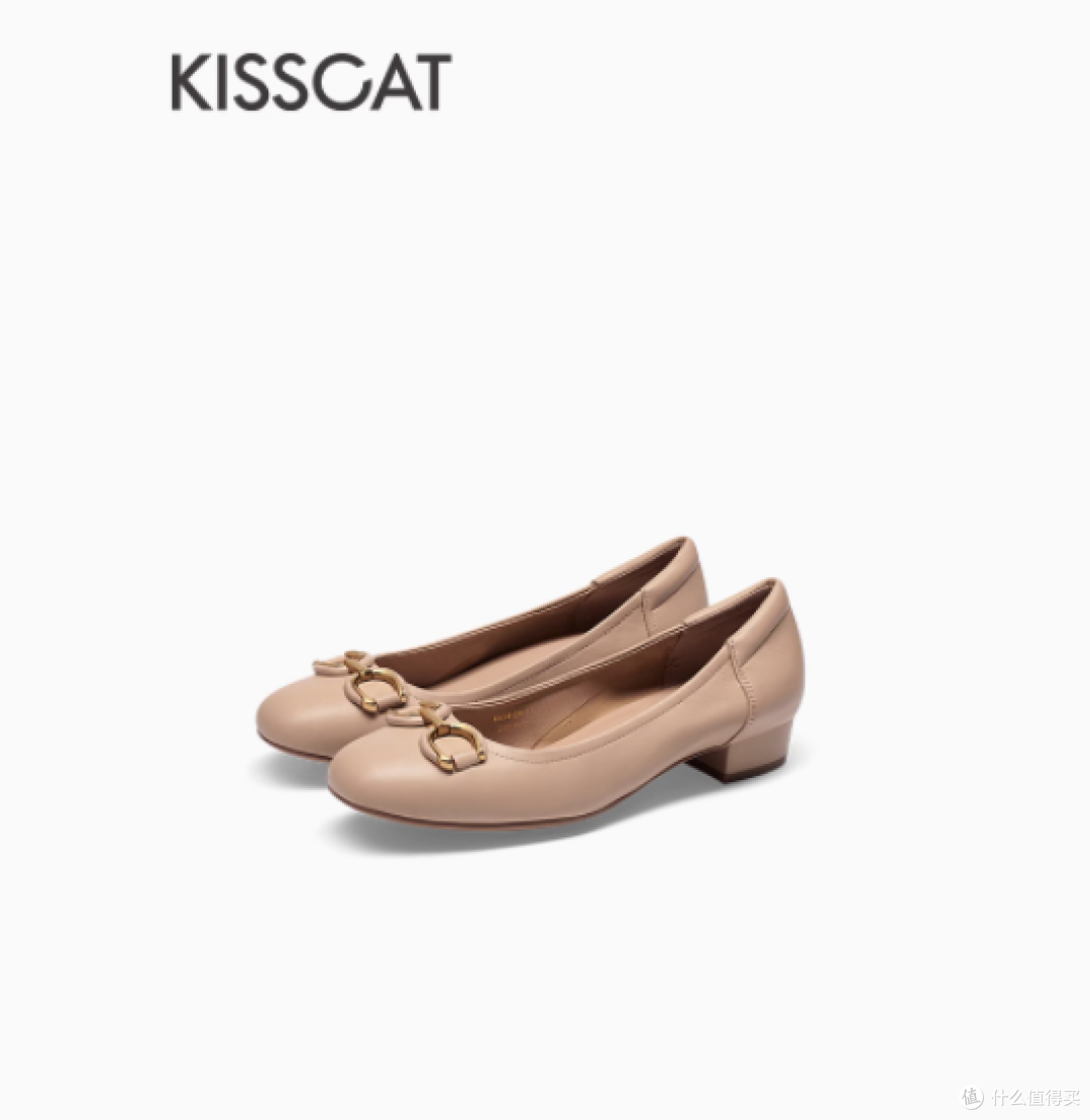 邂逅春日法式浪漫——KISSCAT接吻猫羊皮革饺子鞋