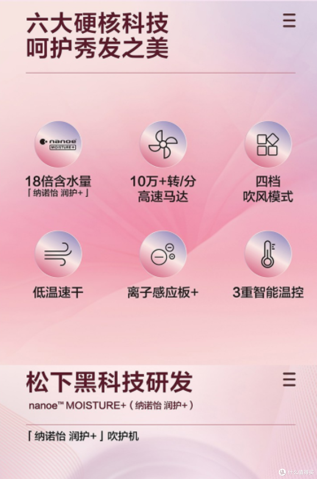 松下EH-PNX7BP405吹风机,解锁护发新体验