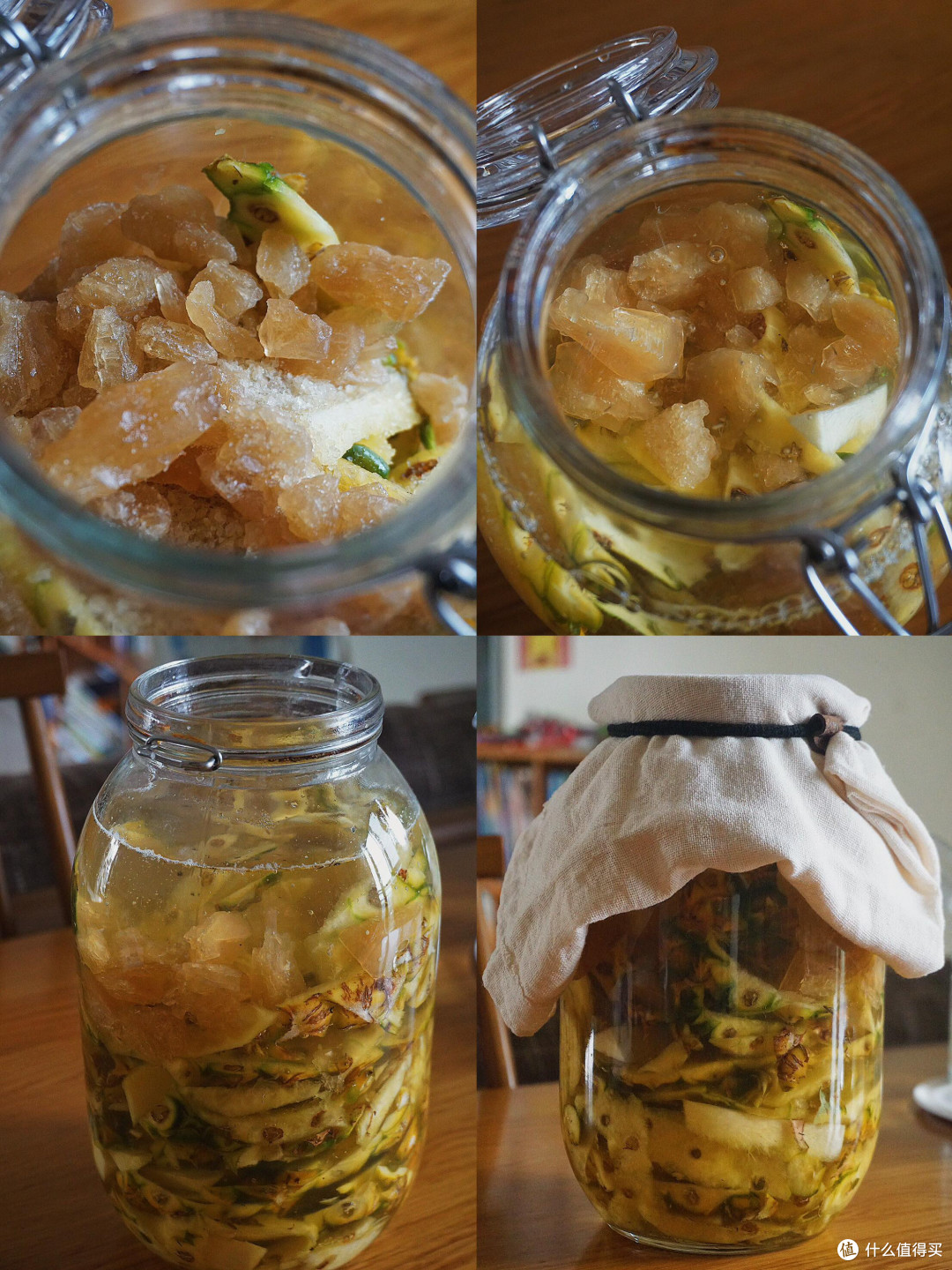 菠萝不要他杀,剩下的菠萝皮做成汽水喝!