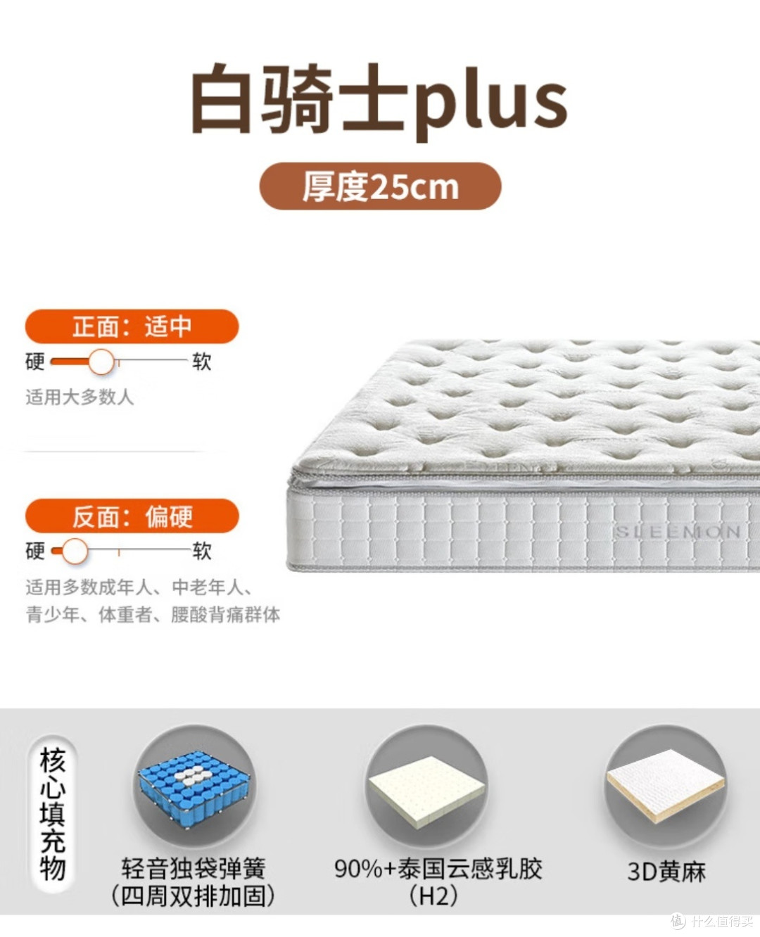喜临门白骑士plus,睡感真的舒适吗?