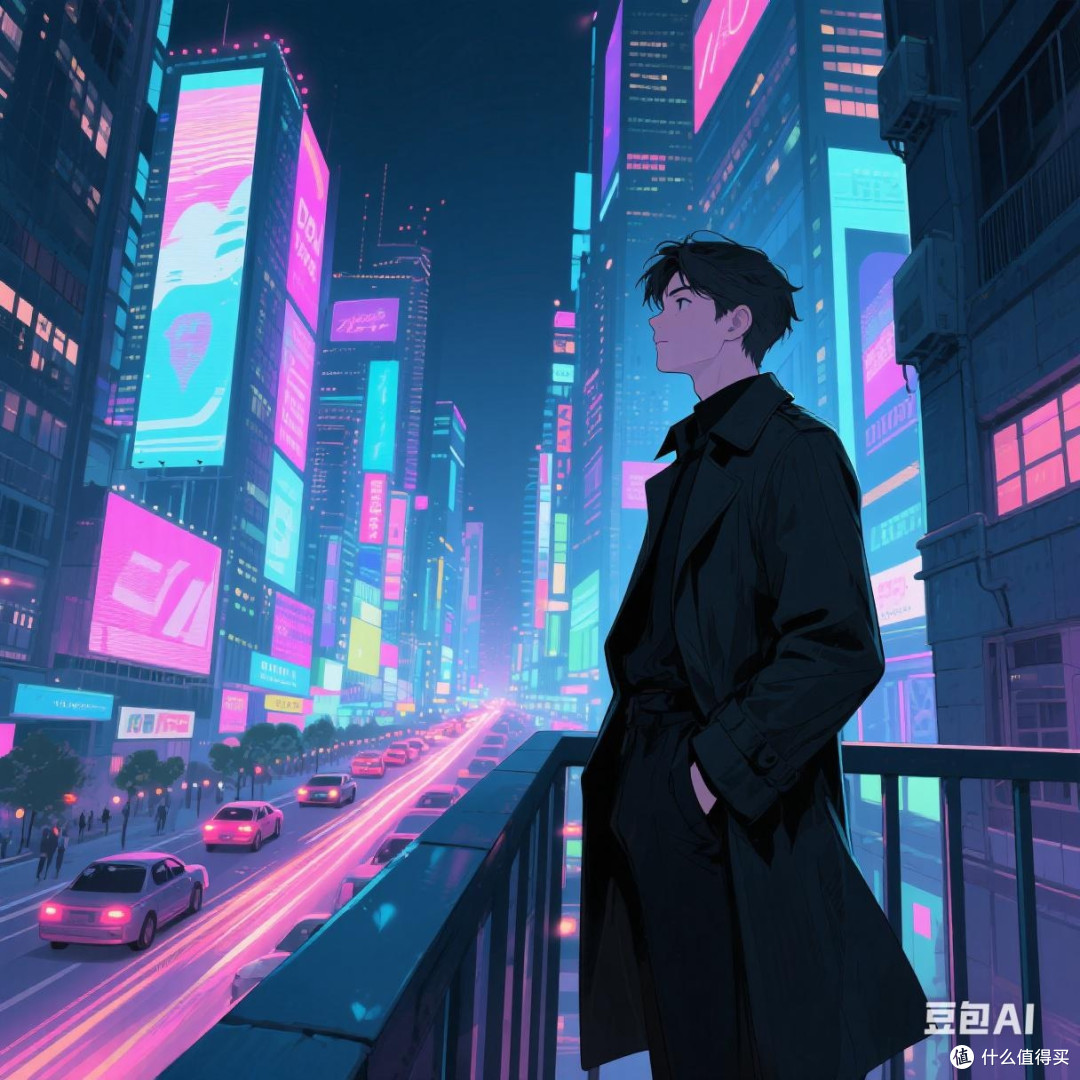 漫画中的都市夜景：点亮心灵的温暖