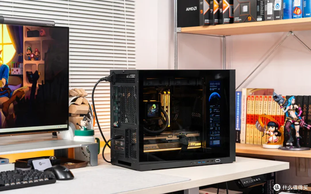 MATX小钢炮——华硕B850M重炮手+索泰5080AMP+闪鳞G600装机分享