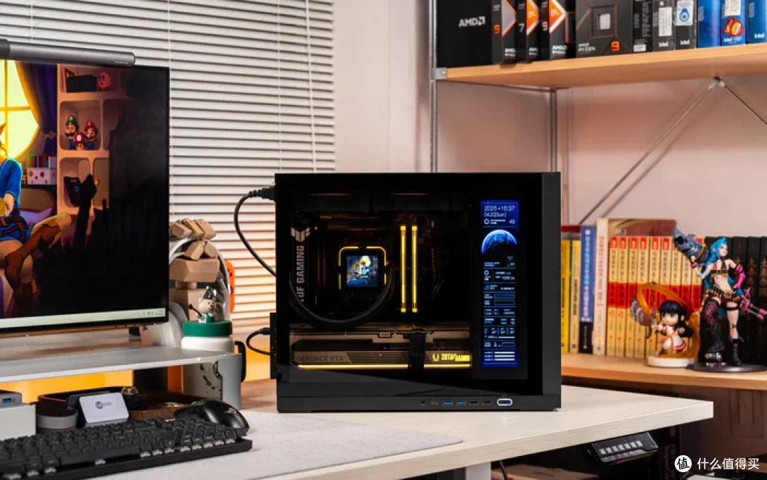 MATX小钢炮——华硕B850M重炮手+索泰5080AMP+闪鳞G600装机分享
