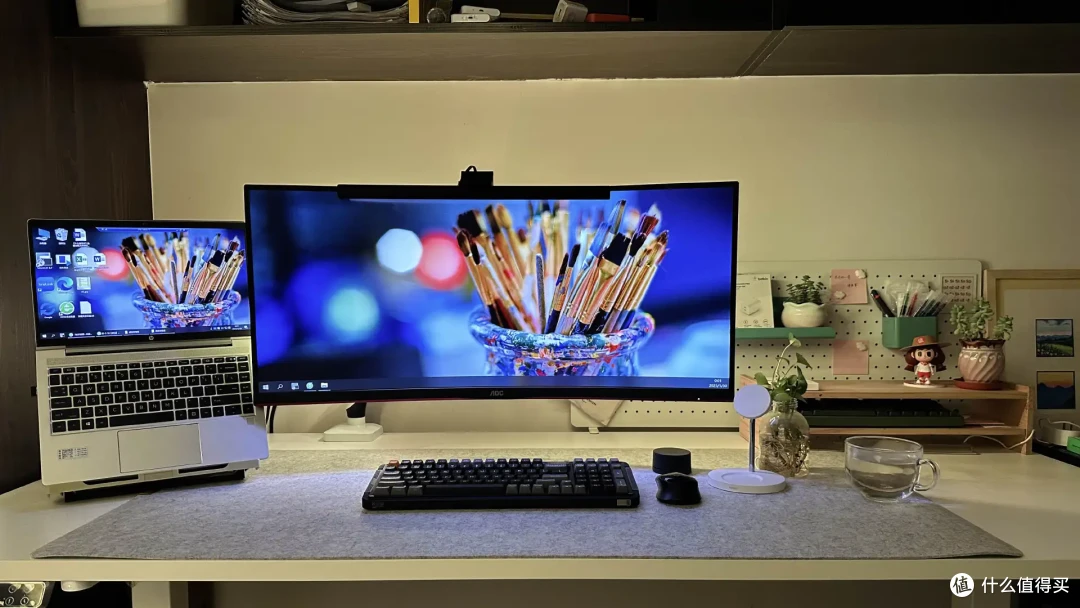 电竞桌搭怎么能少了它？AOC 34寸电竞显示器CU34G2XP实测分享