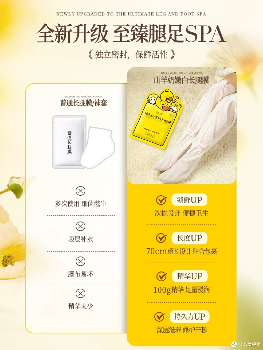 山羊奶腿膜套：懒人嫩足神器，告别干裂烦恼