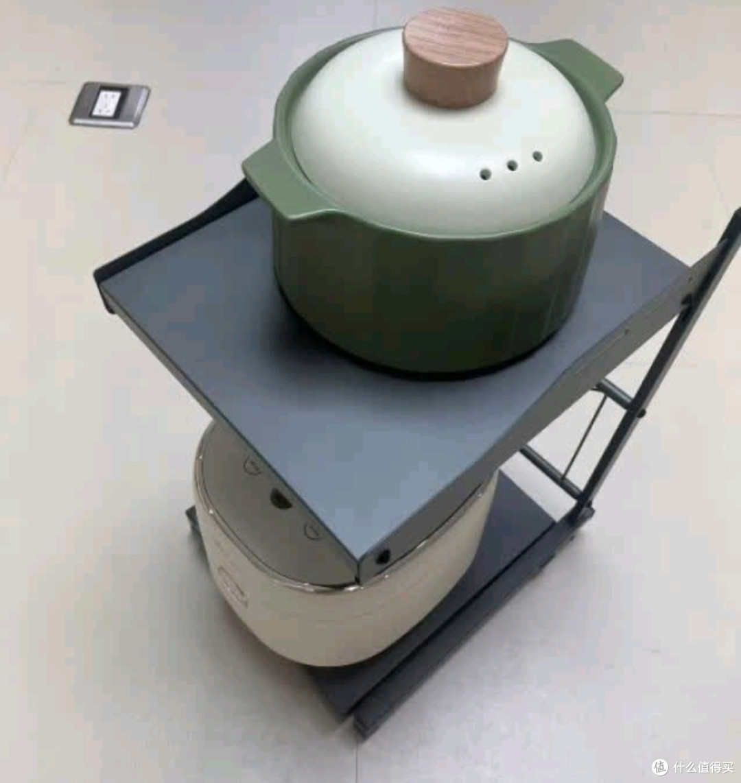 厨房收纳新宠！四季沐歌抽拉式微波炉置物架